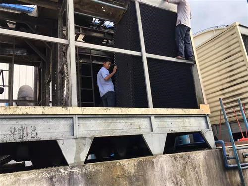 冷卻塔廠家介紹：玻璃鋼冷卻塔產生大的振動聲響減小方法(泰安玻璃鋼冷卻